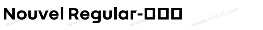 Nouvel Regular字体转换